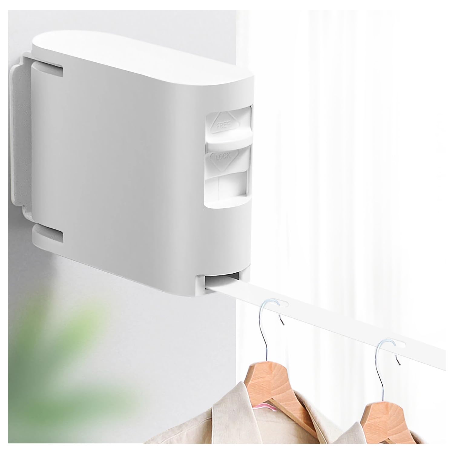 HASTHIP® Retractable Clothesline Indoor Outdoor Clothes Line | Heavy Duty Clothes Drying Laundry Line | Wall Mounted Drying Rack Clothing Retracting 34 Windproof Hanging Holes Laundry HASTHIP® Retractable Clothesline Indoor Outdoor Clothes Line | Heavy Duty Clothes Drying Laundry Line | Wall Mounted Drying Rack Clothing Retracting 34 Windproof Hanging Holes Laundry